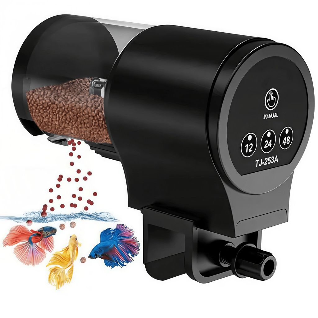 Automatischer Fischfutterautomat Aquarium, 100ML Groß Produktbild 