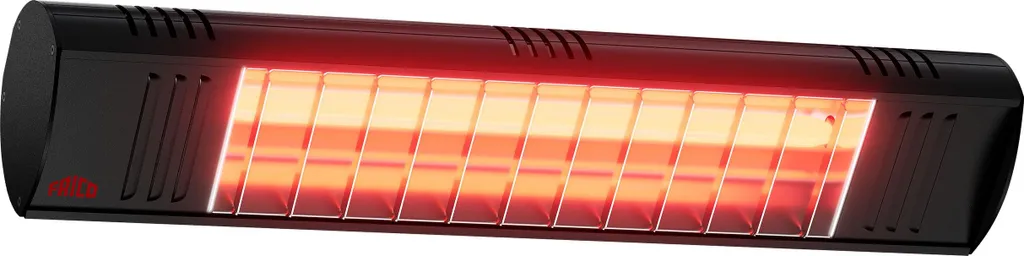Chauffage d'extérieur infrarouge Term Short 1500W noir étanche IP44