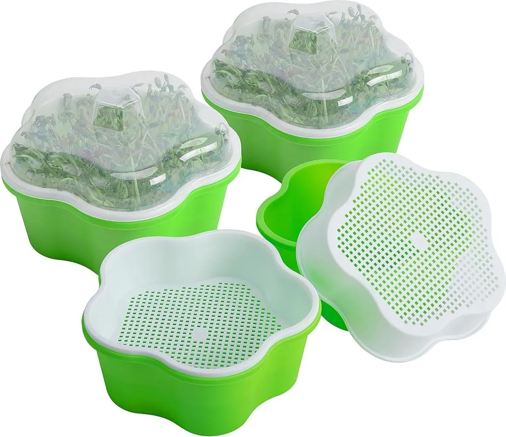 Kit de culture hydroponique 4 pièces avec dôme de germination de 16 cm