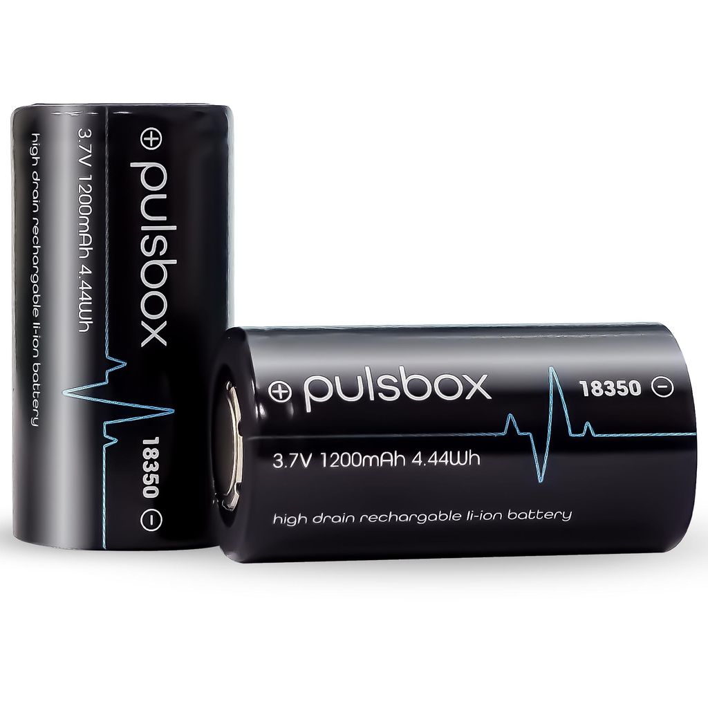 pulsbox IMR 18350 Li-Ion akumulátor 3,7 V | Flat Top | 1200 Obrázok produktu 
