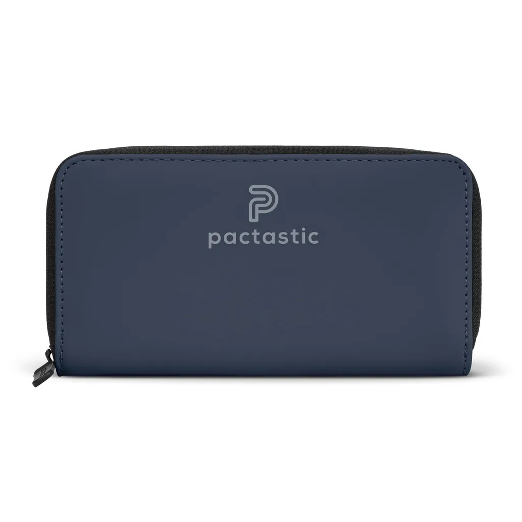 Ne perdez plus votre monnaie avec le portefeuille zippé Pactastic bleu marine