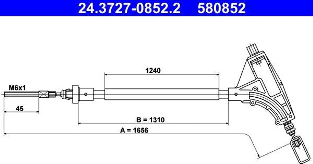 Câble frein à main bloqué sur 406 ? Solution ATE 24.3727-0852.2 OE