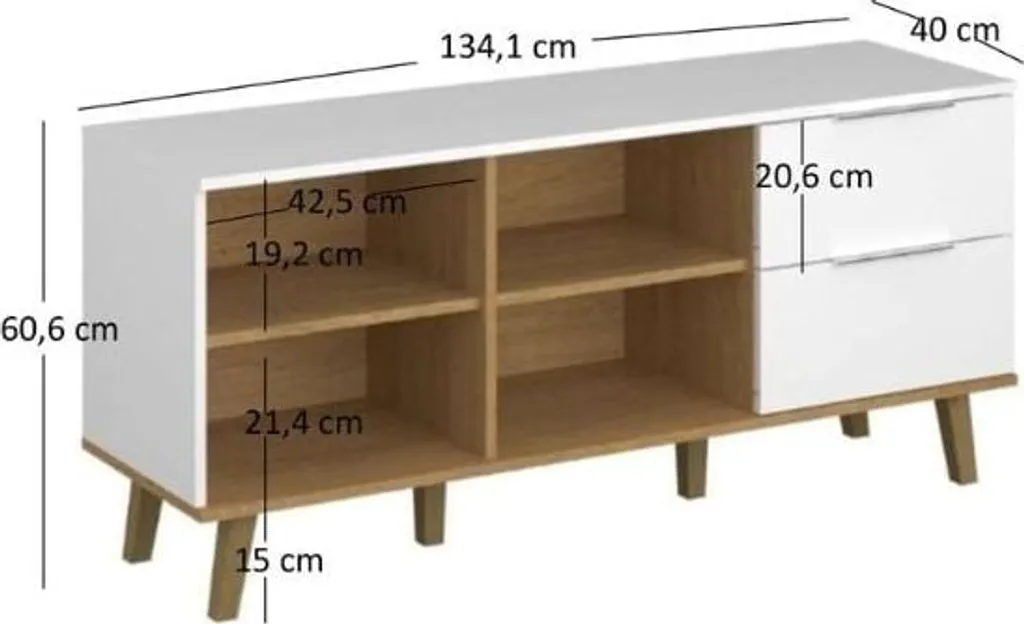 Commode Neptun rangement vêtements - Meuble compact pour chambre bébé