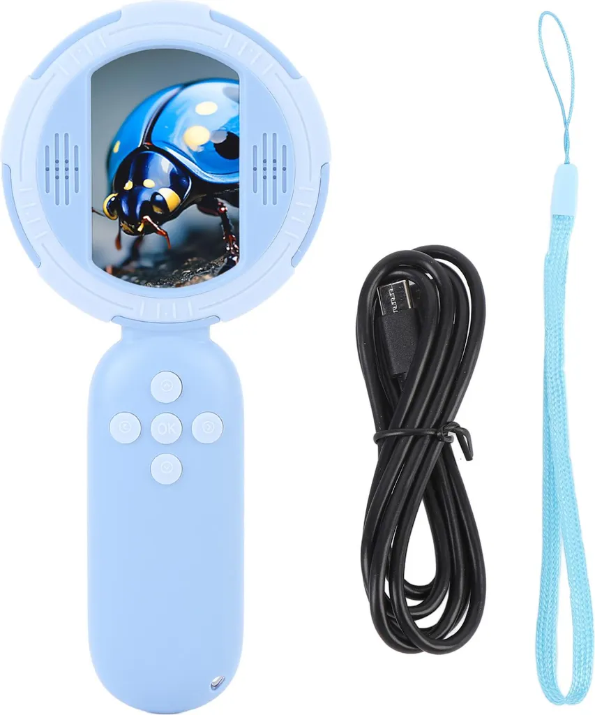 Petit microscope portable 1MP zoom numérique 4x avec écran IPS 2 pouces