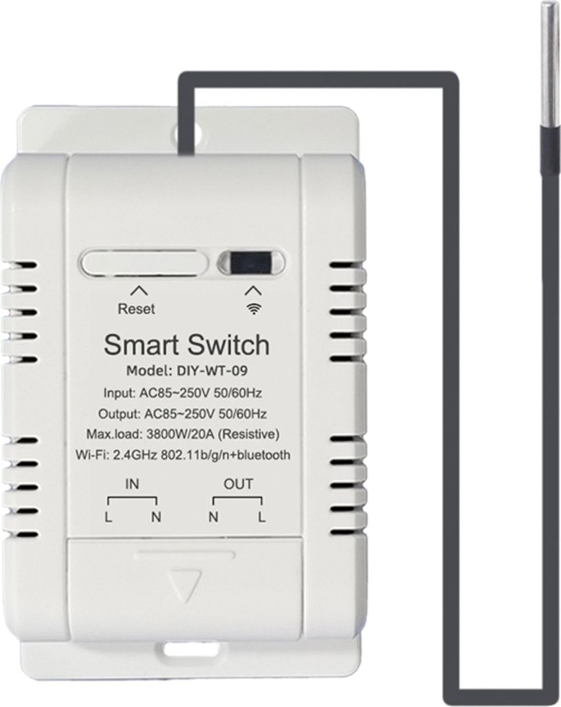 WiFi-Temperaturschalter, App-Steuerung mit Datenstatistik, IFTTT-Automatisierungsszenarien-Funktion, Alexa und Google Assistant Sprachsteuerung