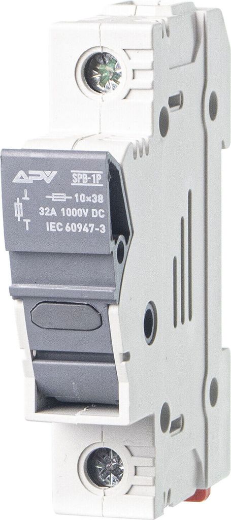 PV Sicherungshalter 1-polig 1000V DC für 10x38mm Sicherung Produktbild 