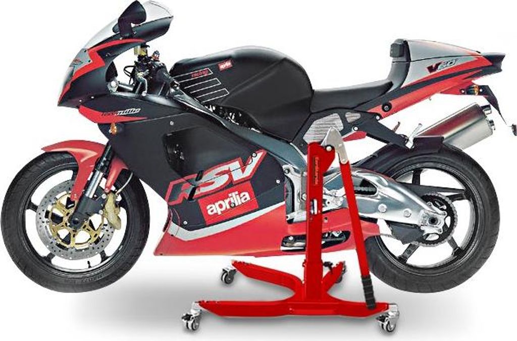 CS Power Classic-Zentralständer für Aprilia RSV Mille 98-03 Rot