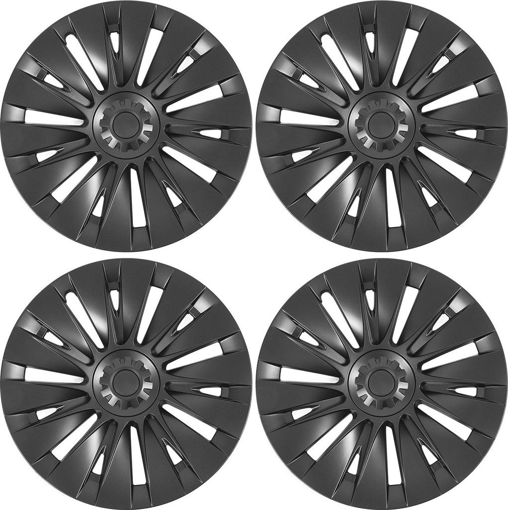 4 Stück Radkappen Felgenabdeckung Ersatz für Tesla Model Y 19 Zoll Räder 2020 bis 2023