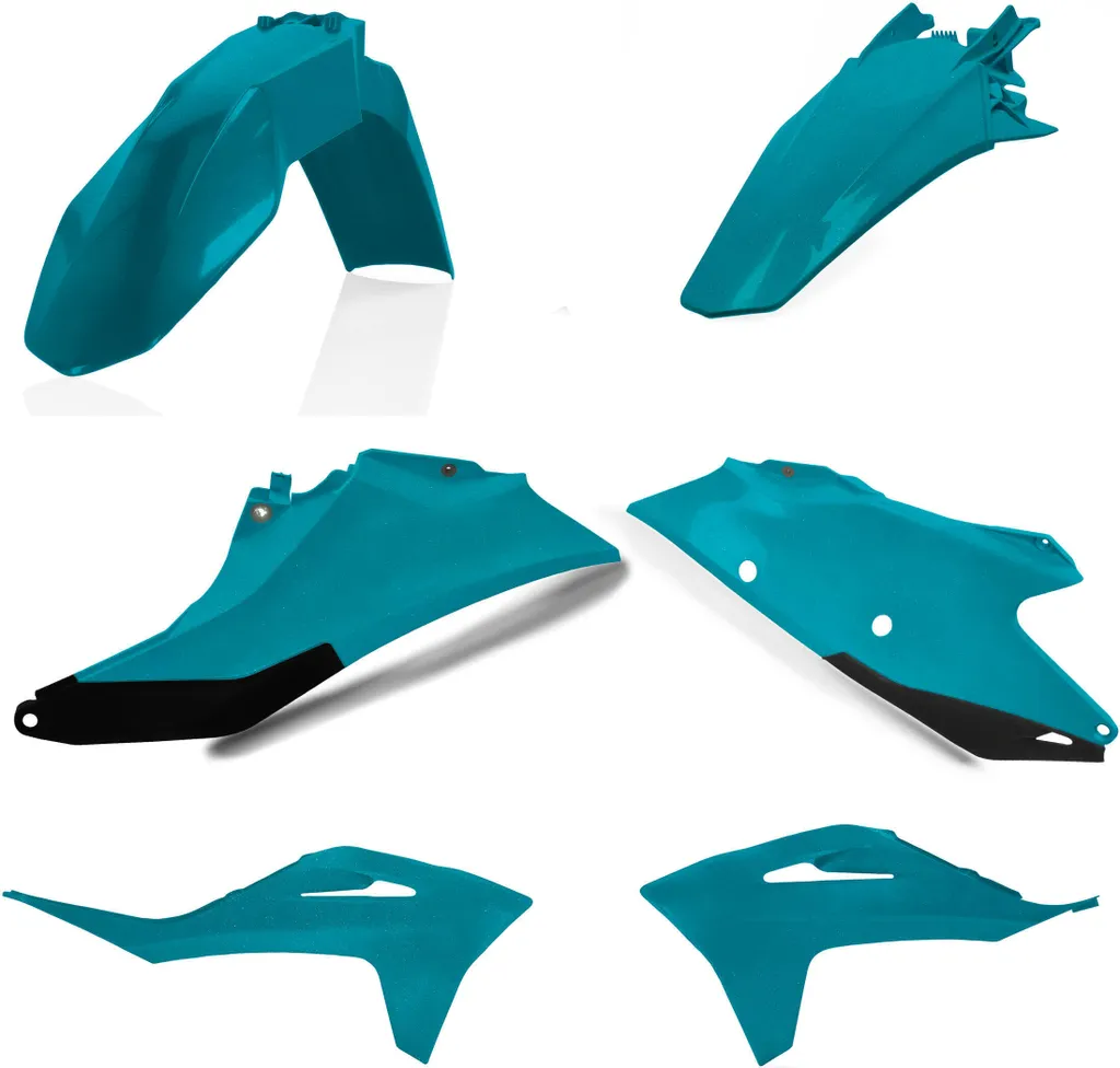 Plastiques Kit complet 6 pièces vert Acerbis pour Moto Gas Gas Enduro