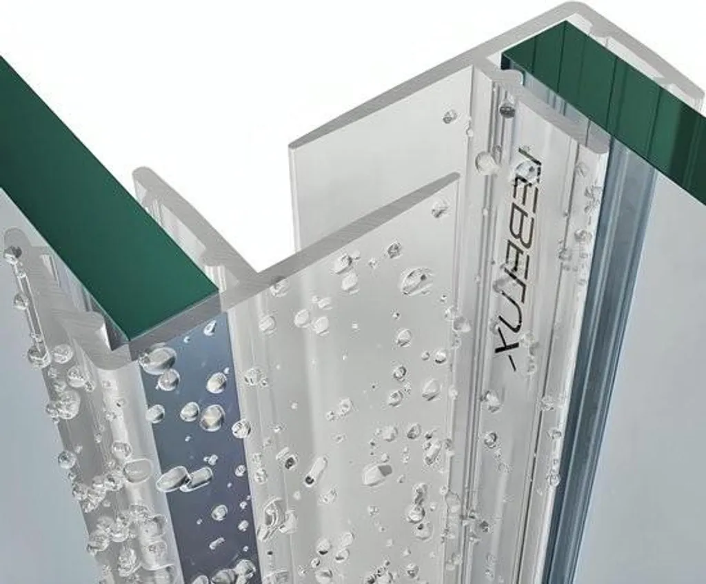 Bande d'étanchéité douche en PVC souple 2 x 100cm pour vitre 5-8mm