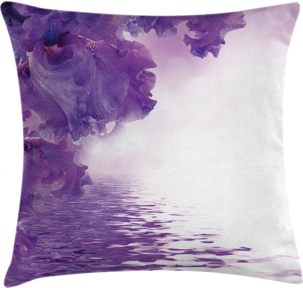 ABAKUHAUS Blume Kissenbezug, Magische Iris Petals, Waschbar mit Reißverschluss Kissenhülle mit Farbfesten Klaren Farben Beidseitiger Druck, 40 x ...