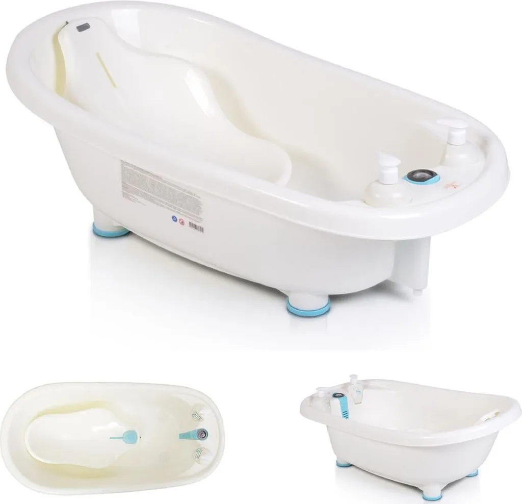 Accessoires de bain pour bébé Bubble bleu : kit complet de 4 pièces - 2