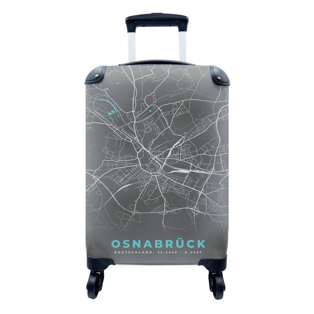 MuchoWow® Koffer Handgepäck Trolley Rollkoffer Kleine Produktbild 