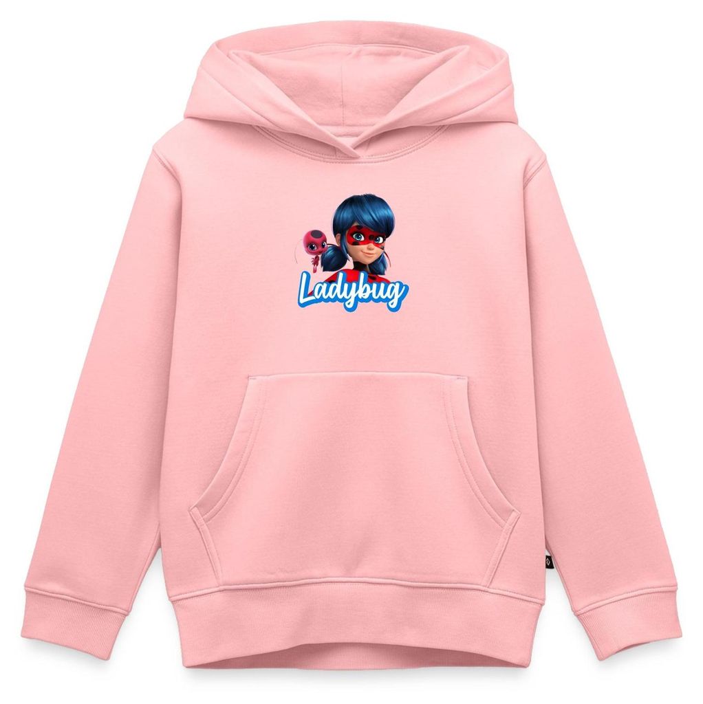 Spreadshirt Miraculous Ladybug Tikki Kinder Premium Hoodie, 98/104 (2 Jahre), Rosa