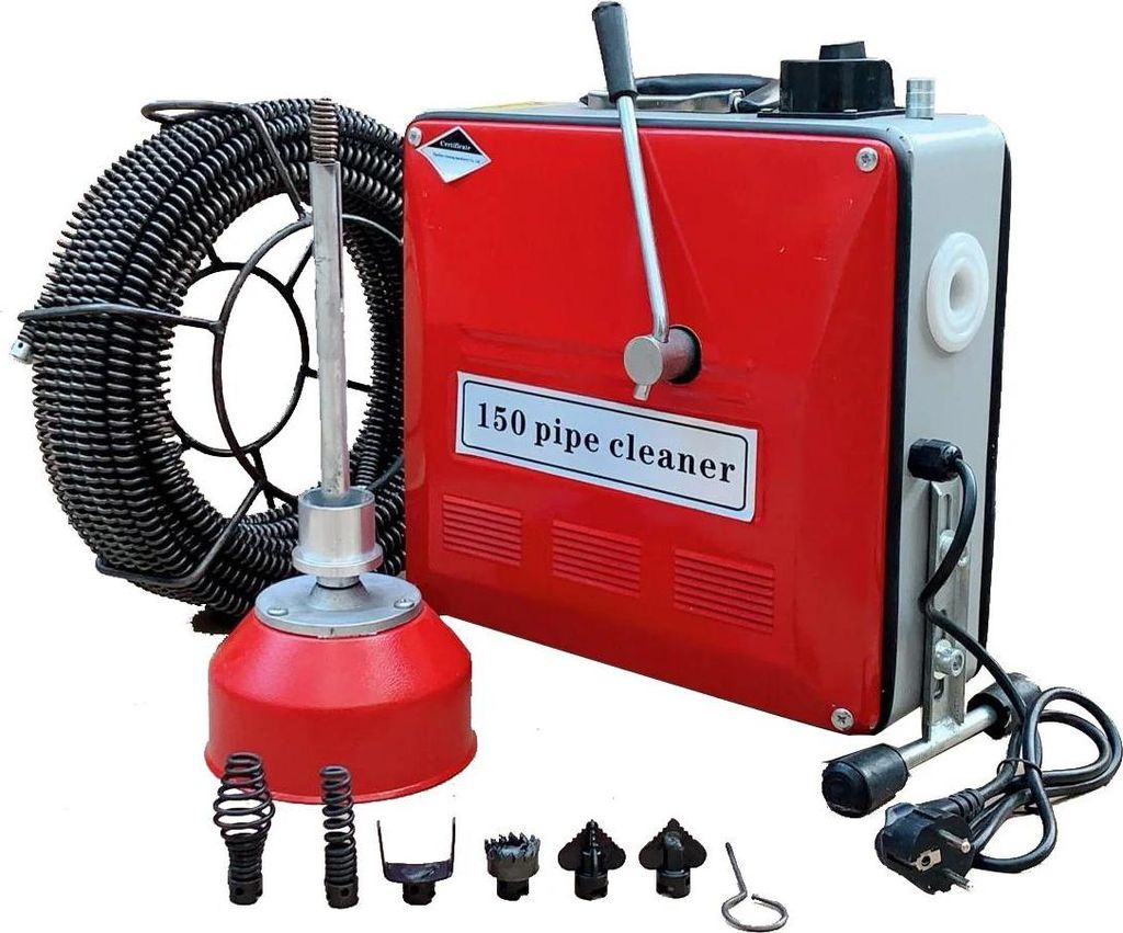 Elektrische Rohr- und Abflussreinigungsmaschine - GDJ-RZ-150ZH Vertikal - 900 W - Automatisch - Toilette & Bodenablauf - Für Haushalt & Gewerbe -