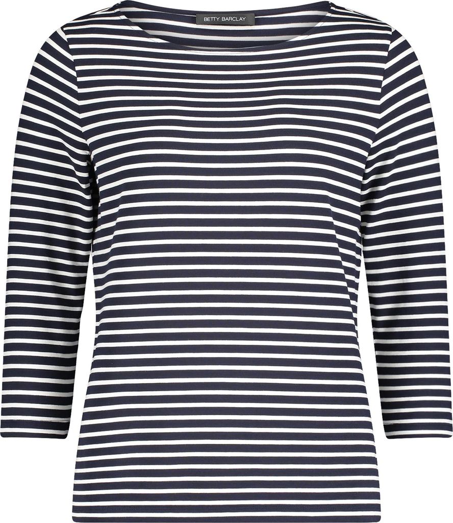 Shirt Kurz 3/4 Arm 8813 Dark Blue/Cream Größe 44
