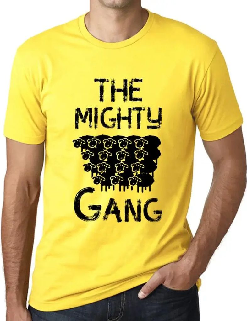 Herren Grafik T-Shirt Die mächtige Bande – The Mighty Gang – Öko-Verantwortlich Vintage Jahrgang Kurzarm Lustige Druck Geburtstag Geschenk Mann