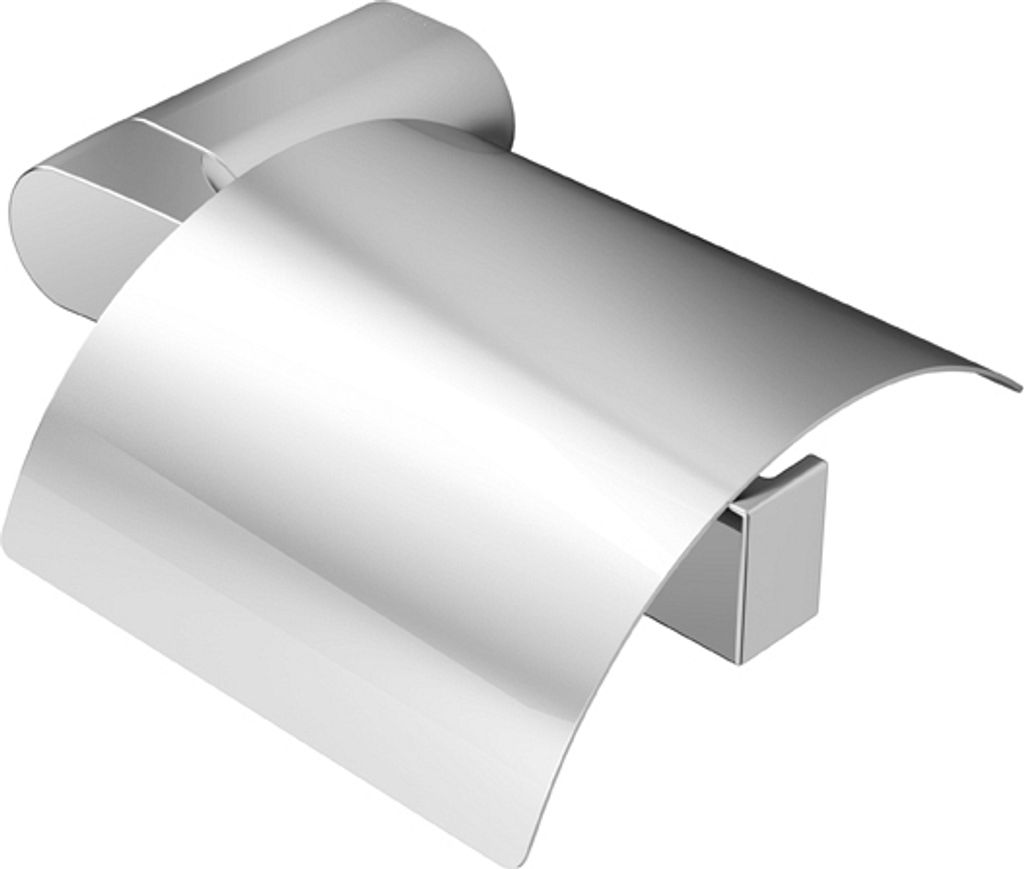 Geesa Wynk Toilettenpapierhalter mit Klappe rechts Befestigung links Chrom
