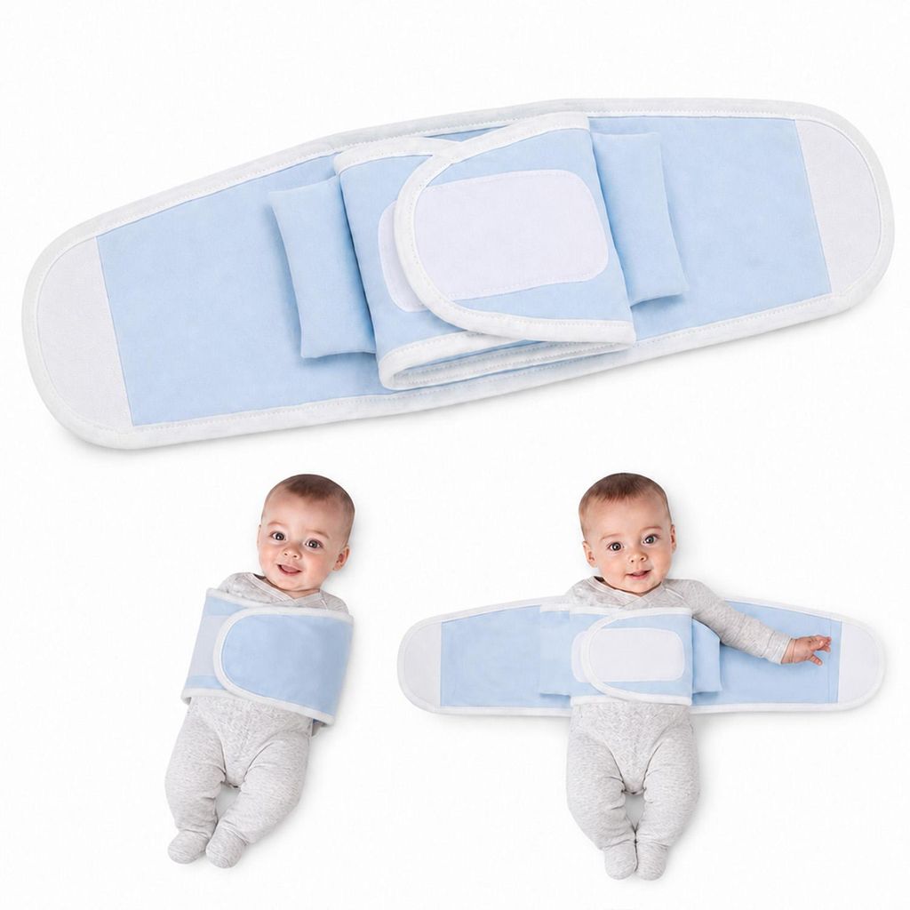 Baby Swaddle Pucksack Schlafsack, verstellbare Baumwoll Produktbild 