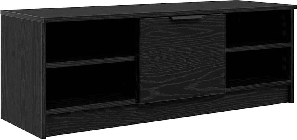 TV-Schränk Schwarz Eichen-Optik 102 x 35 x 36,5 cm
