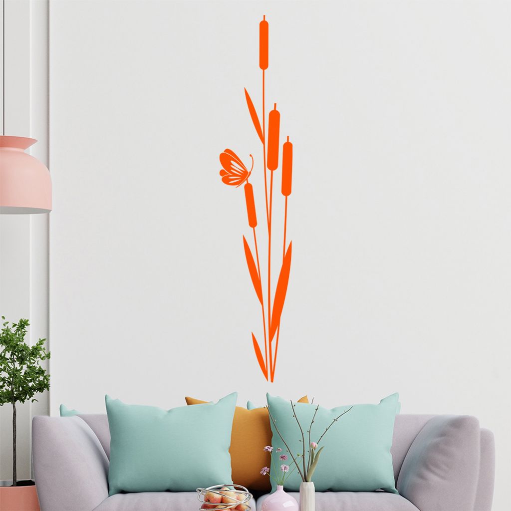 Blumen Tribal Wandtattoo in 6 Größen - Wandaufkleber Wall Sticker - Dekoration, Küche, Wohnzimmer, Schlafzimmer, Badezimmer