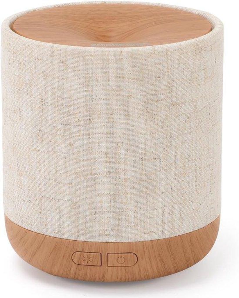 Ultrasone Aromatherapie- Diffuser, 200ml, mit Stoffhülle und Nachttischlampe, kleine Luftbevochtiger mit Licht und Kameradekoration.