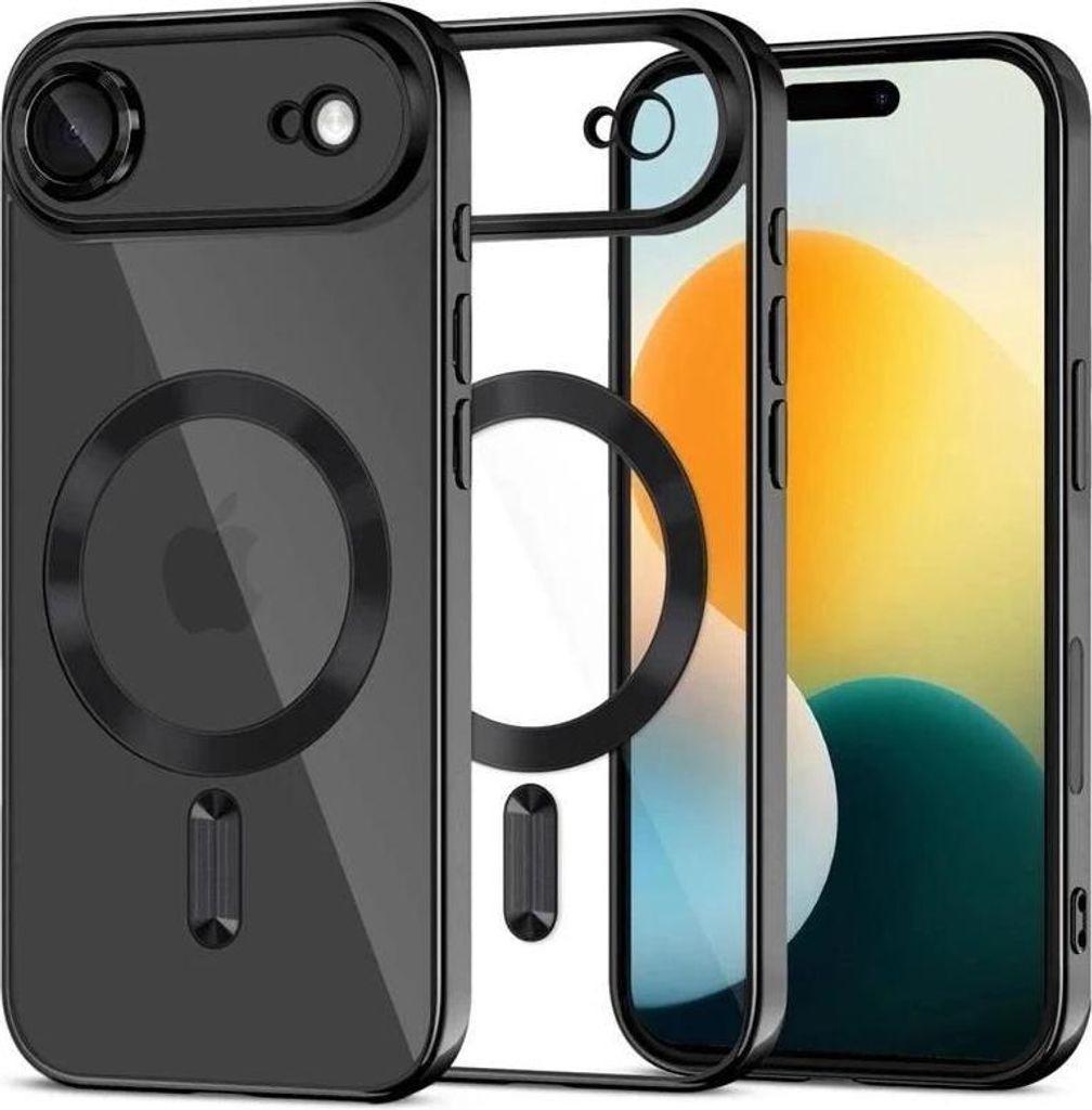 Tech-Protect Magflex Magsafe Tasche für Iphone 17 Air - Transparent Schwarz