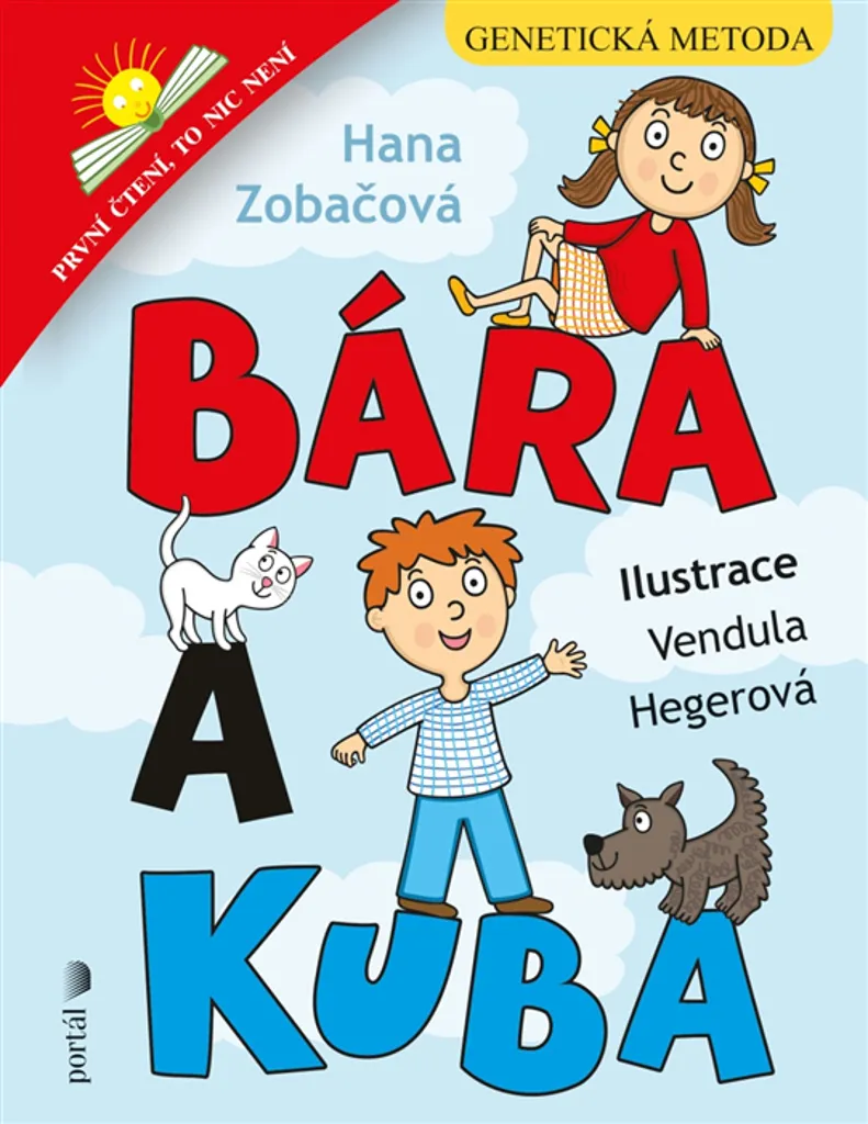 Manuel de lecture méthode génétique Bára a Kuba de Hana Zobačová illustré