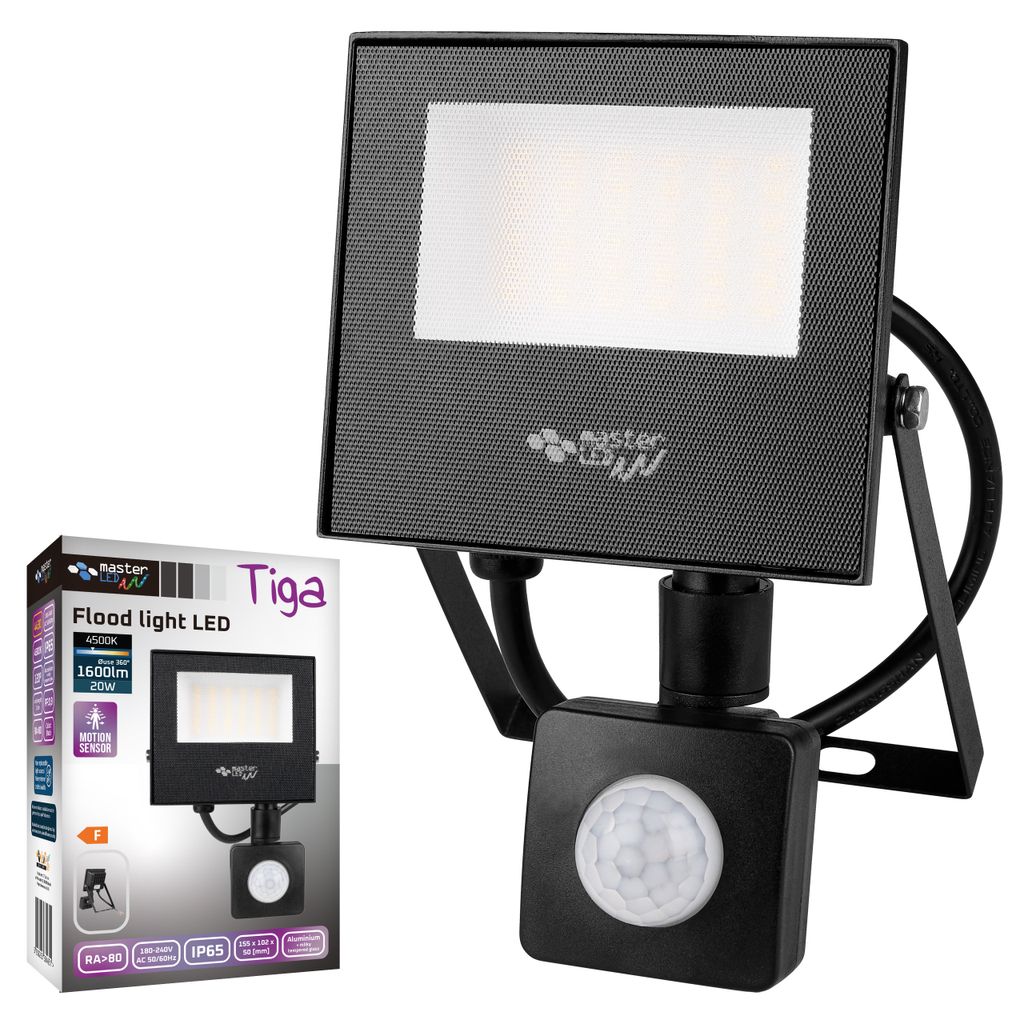 MasterLED Tiga LED-Baustrahler 50W – IP65 – 4000lm – 4500K – Kabel 1,5m – Für Werkstatt & Outdoor