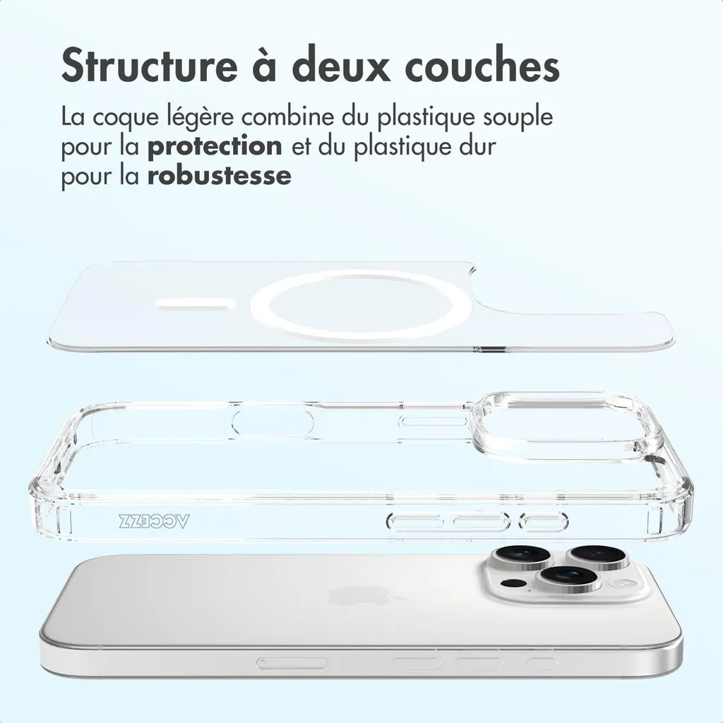 Accezz Xtreme Impact Backcover con MagSafe iPhone 16 Pro - Trasparente - 10