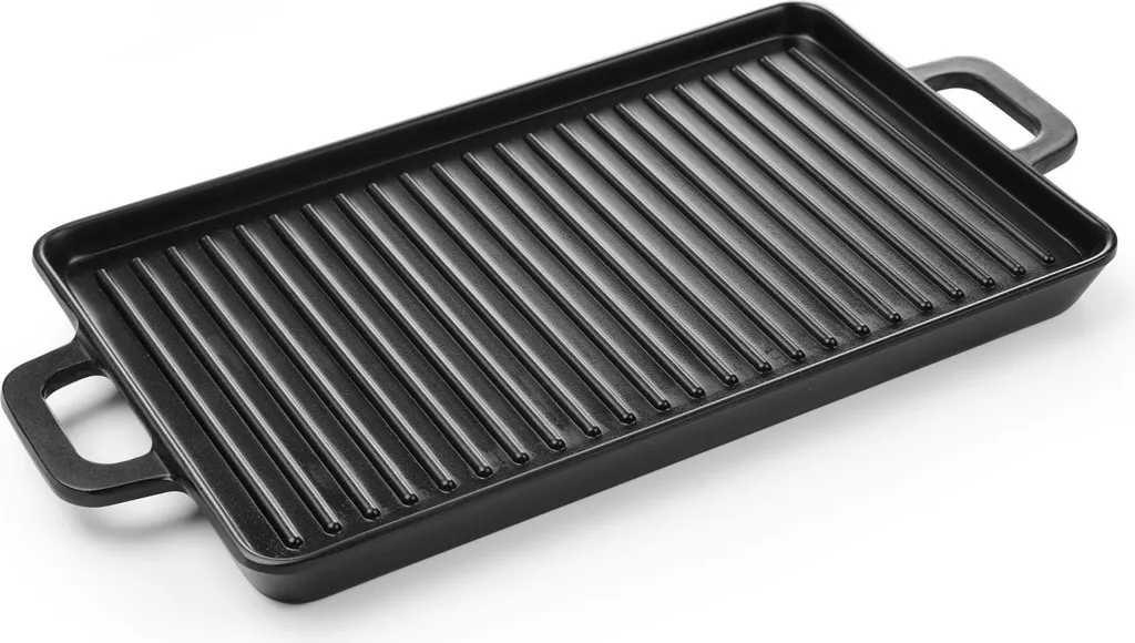 HENDI Mini Piastra Grill Nera 320x162mm | Vassoio Melamina Gourmet