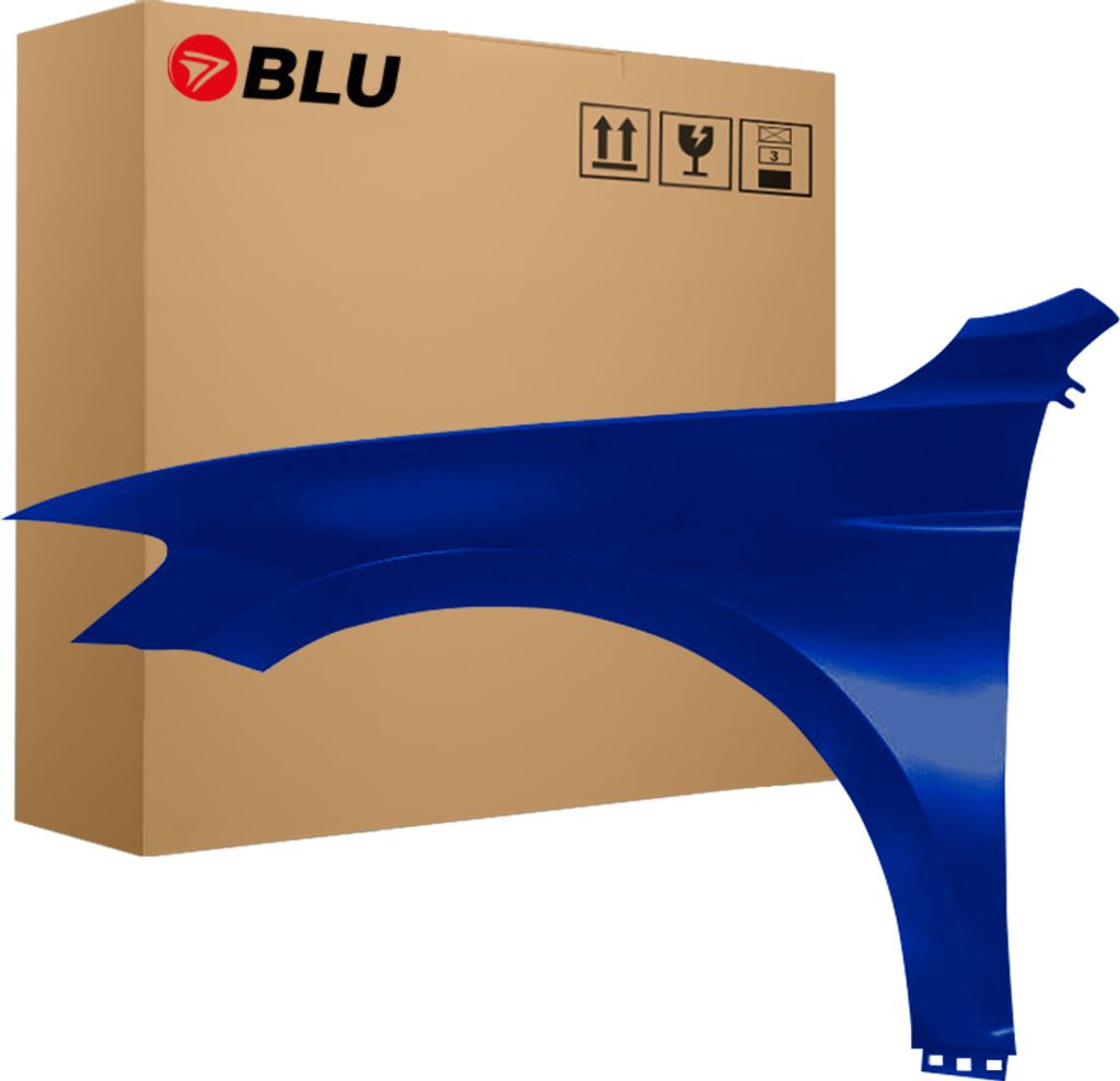 BLU Kotflügel Passend für VW Volkswagen Passat B8 LD5K Links Blau LapizBlau | 2014-2023 | Vorderseite Vorne | Lackiert | Einbaufertig