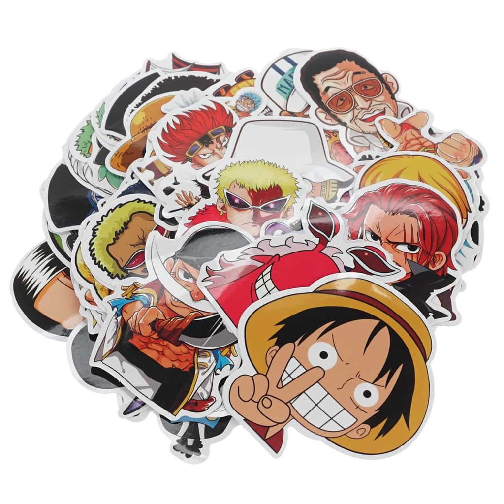 50x One Piece Sticker Aufkleber