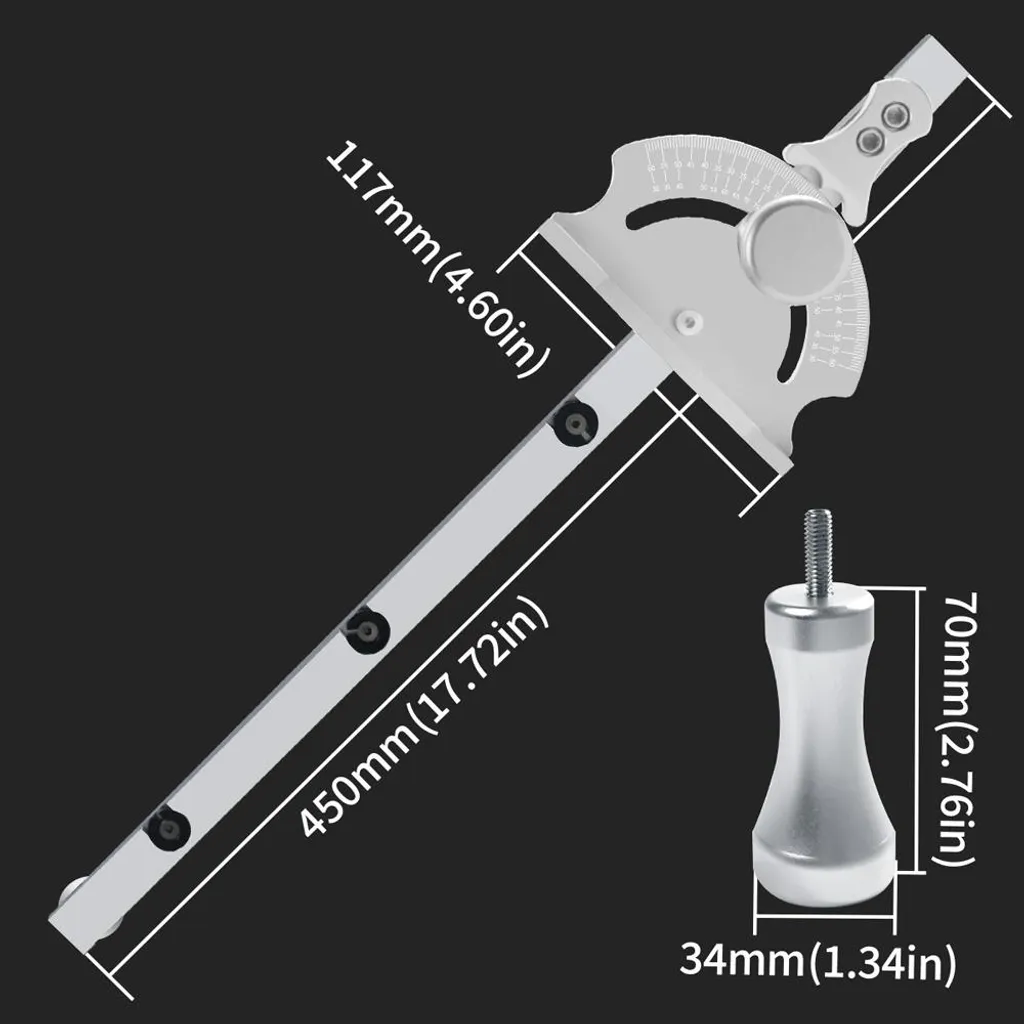Guide de menuiserie pour scies de table, positionnement rapide angles - 3
