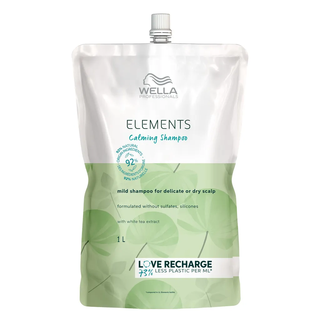 Wella Elements Calming Shampoo 1L Pouch: Pulizia Delicata e Sostenibile