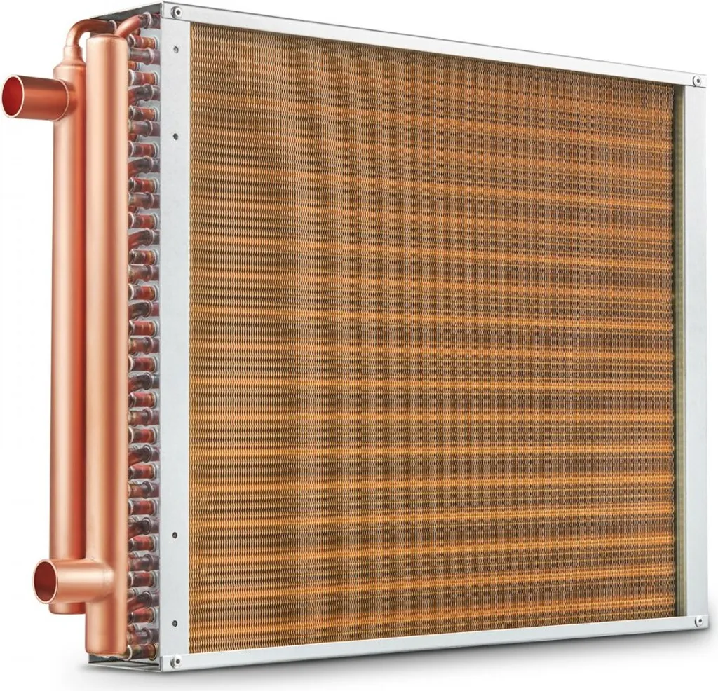 Échangeur thermique anti-corrosion 3 rangées pour air chaud efficace