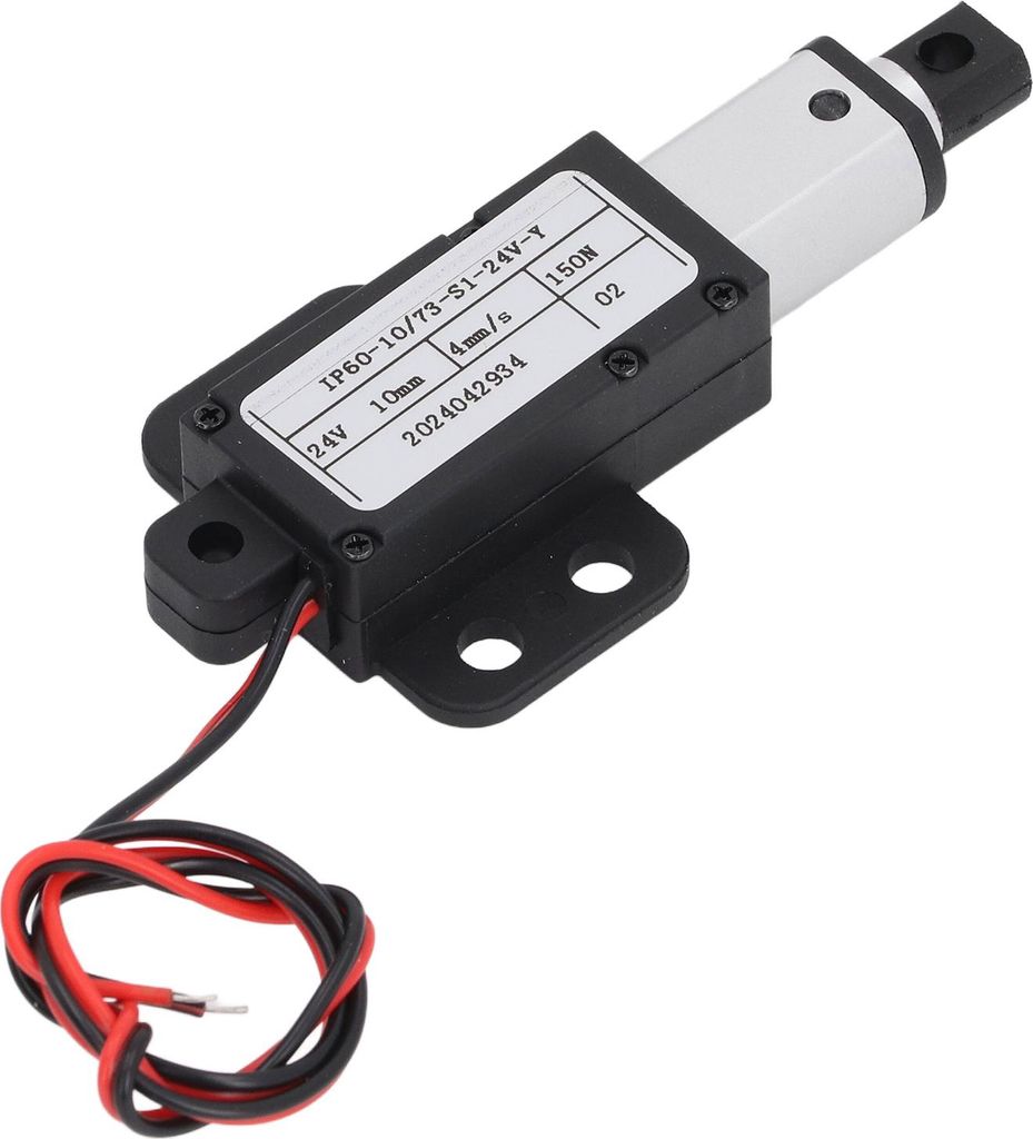 Elektrischer Mikro Linearantrieb 4mm/s 150N Schubkraft 10mm Hub IPX4 Linearer Bewegungsantrieb für Sofa Roboter TV Tisch Fenster DC24V