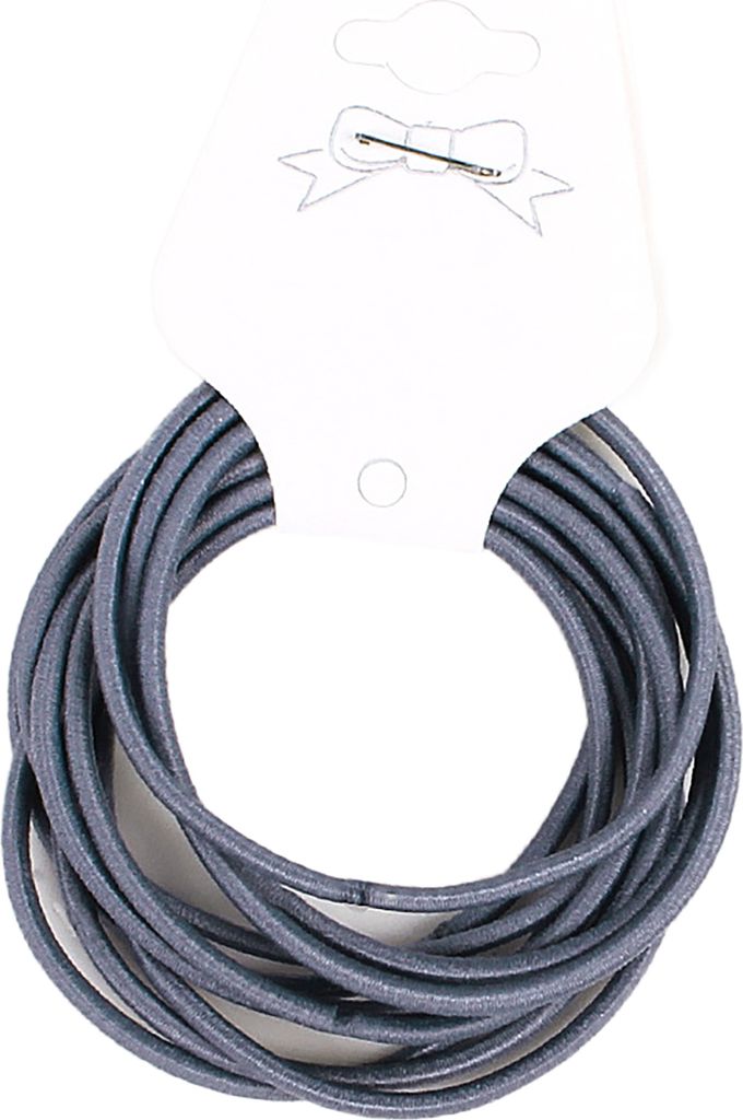 100 Haargummis 50mm elastisches Haar Band Zopfgummis ohne Metall Farbwahl, Größe:50mm, Farbe:graublau