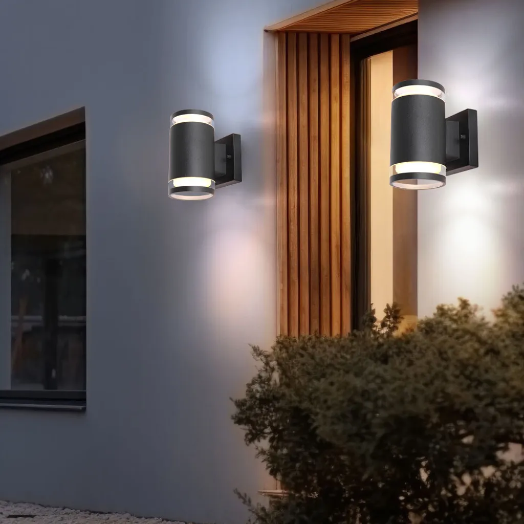Lampe Extérieure Anti-Corrosion Anthracite pour Façade Durable LED