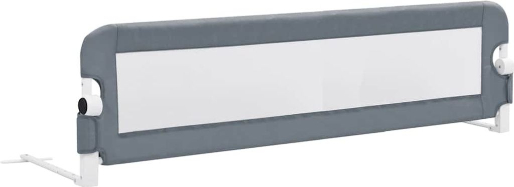 vidaXL Kleinkind-Bettschutzgitter Grau 120x42 cm Polyester Produktbild 