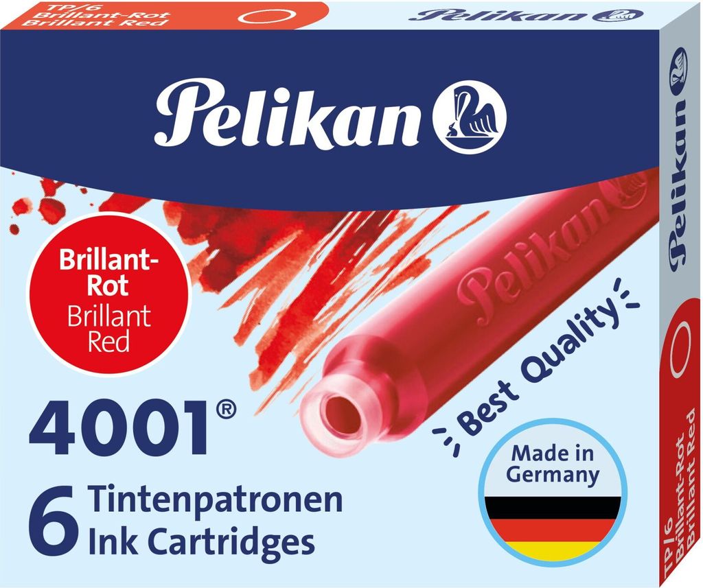Patrony na inkoust Pelikan 4001® – sada 6 ks kompatibilní Obrázek produktu 