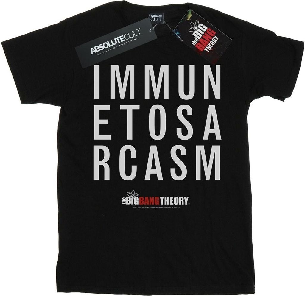 The Big Bang Theory - "Immune To Sarcasm" T-Shirt für Produktbild 