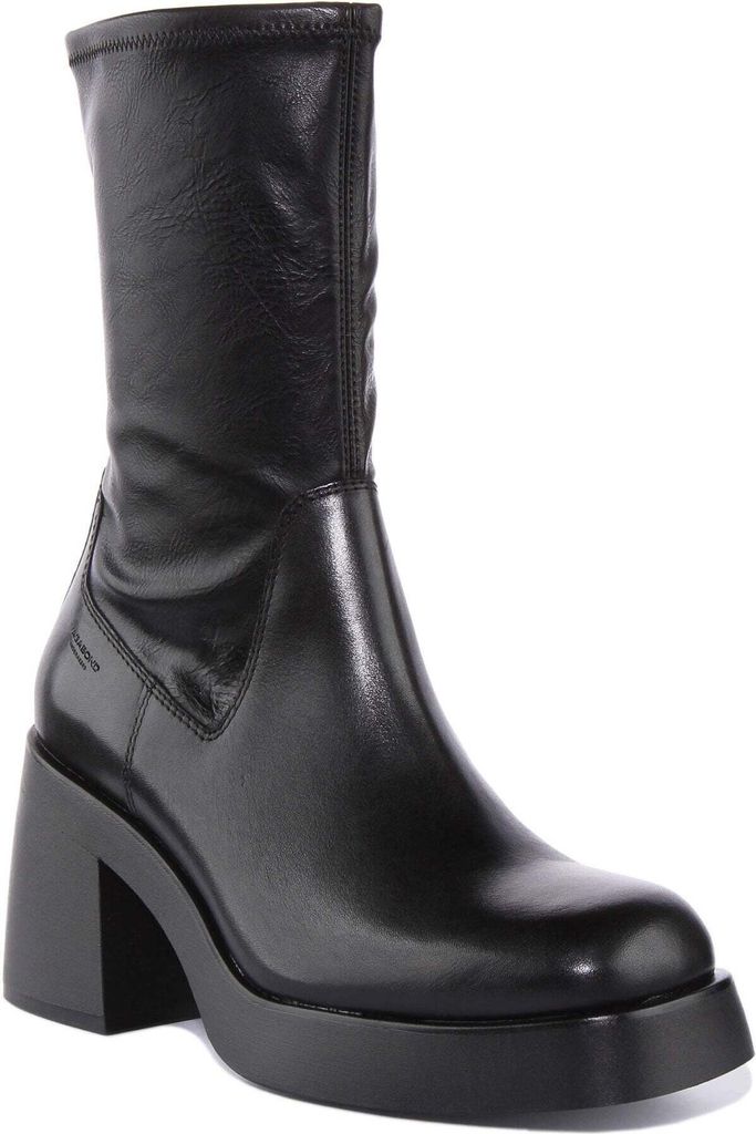 Vagabond Brooke Frauen Leder Block Absatz Plattform Stiefel