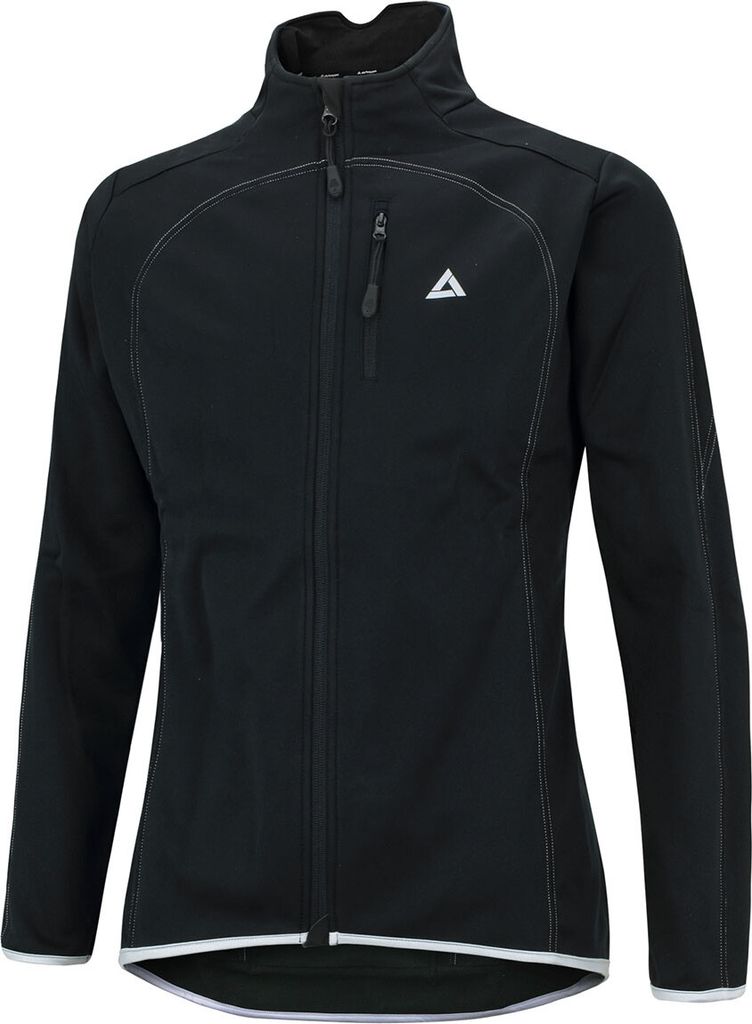 Airtracks Herren Thermo Fahrradjacke Pro Line XXL schwarz-silber / warme Softshell Radjacke für kalte und lange Touren im Herbst-Winter