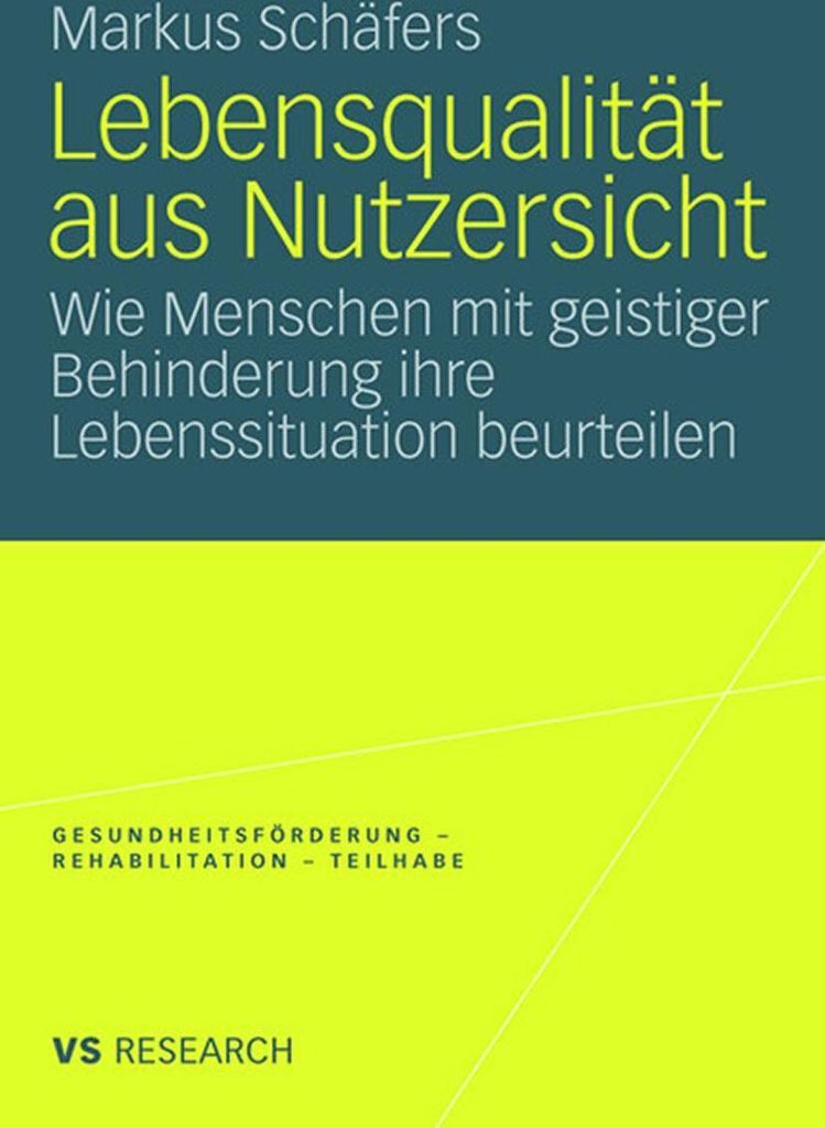 Lebensqualität aus Nutzersicht