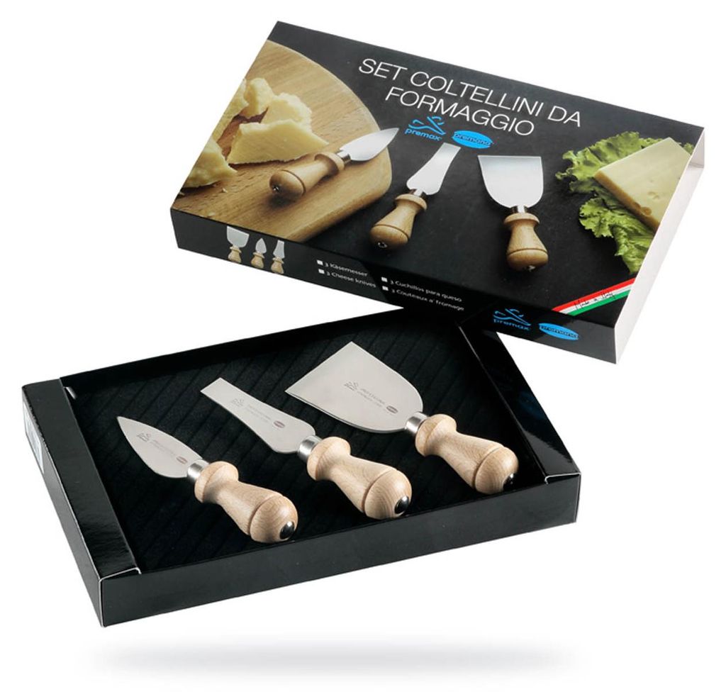PREMAX Käsemesser-Set 85648 Edelstahl Verschiedene Größen