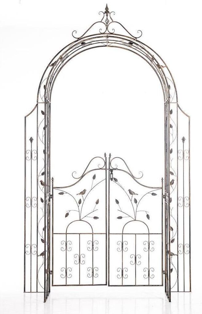 Arche de jardin en fer forgé "Grenada" de CLP, avec portail Image du produit 