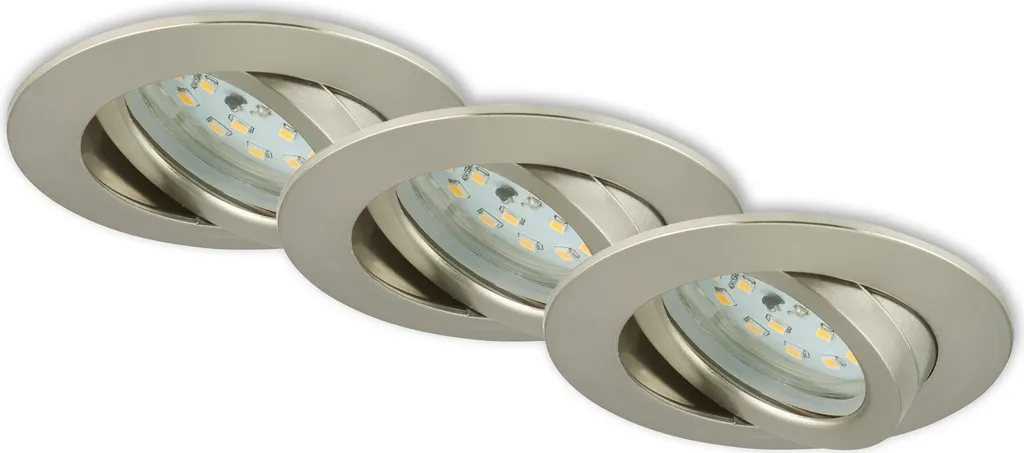 Éclairage plafond LED dimmable pour salon et couloir Briloner IP23 470lm