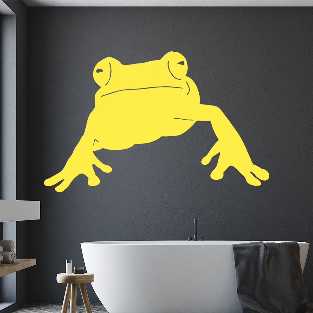 KIWISTAR Frosch - Quak Lurch Wasser Amphibien Wandtattoo in 6 Größen - Wandaufkleber Wall Sticker - Dekoration, Küche, Wohnzimmer, Schlafzimmer,...