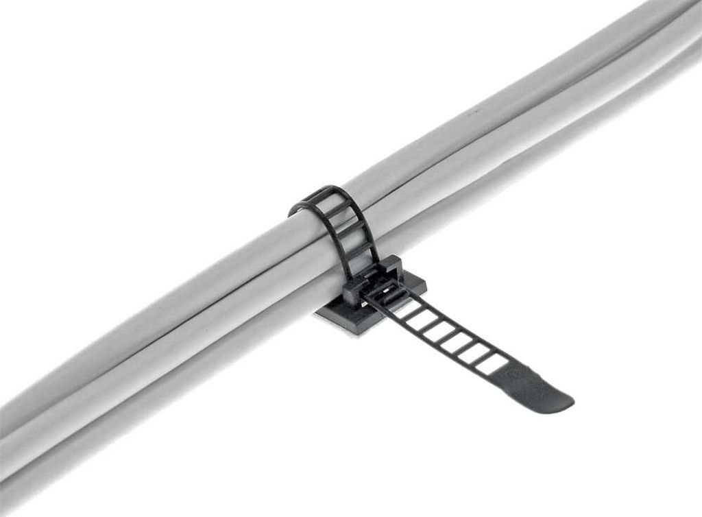 InLine Kabelbinder Bündelklemme 94mm, schwarz, 10 Stück
